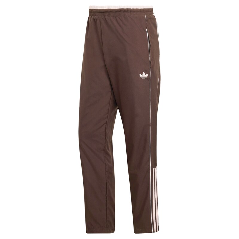 ADIDAS ORIGINALS Kalhoty čokoládová / pudrová / bílá