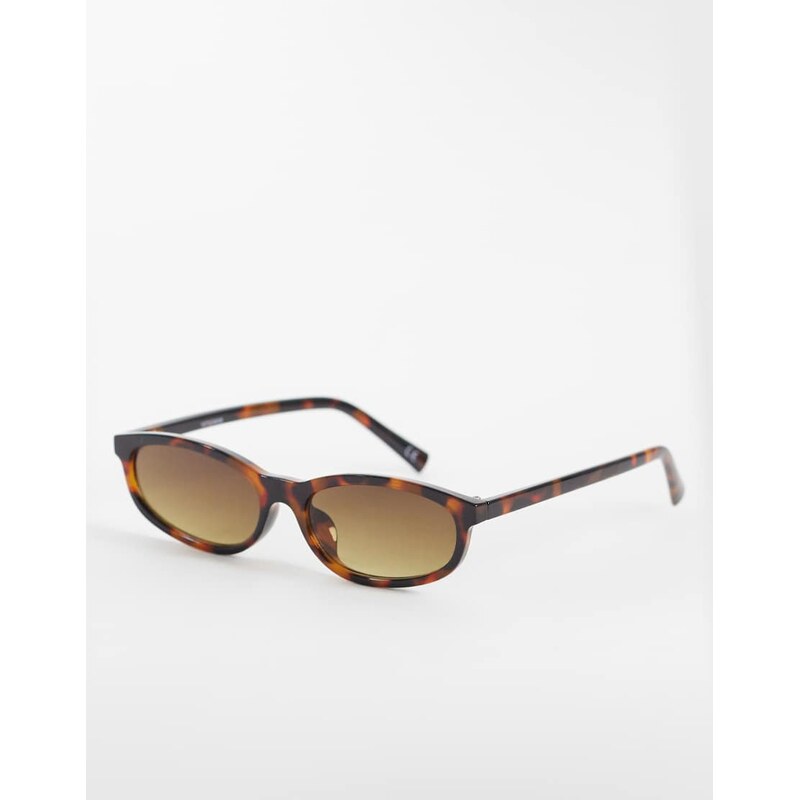 ASOS DESIGN slim oval square in tort-Brown
