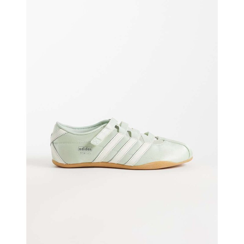 adidas Originals Tokyo mary jane satin flats in aqua-Blue