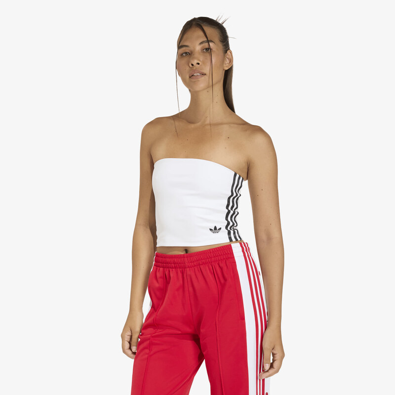 adidas Originals Top adidas 3 Stripes Tube Top White/ Black L