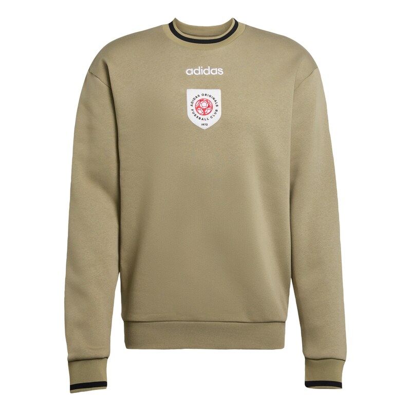 ADIDAS ORIGINALS Mikina Badge Crewneck khaki / červená / černá /