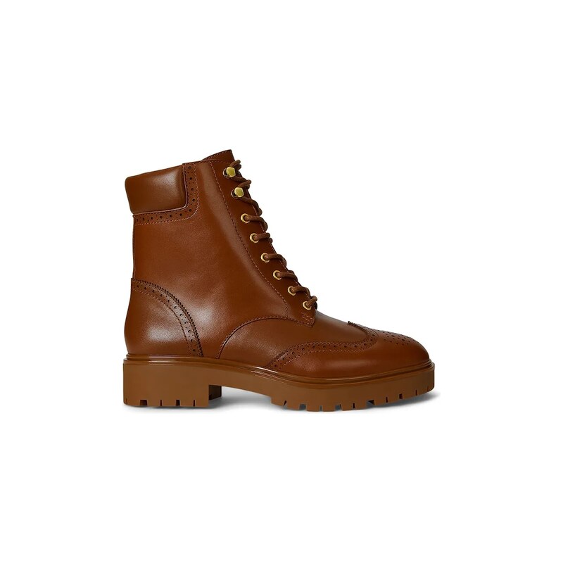 Lauren Ralph Lauren Kožené kotníkové boty Lauren Ralph Lauren