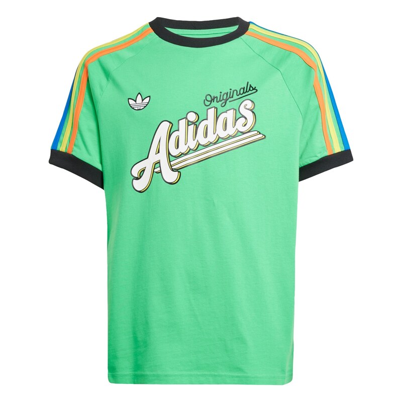 ADIDAS ORIGINALS Tričko světle zelená / oranžová / černá / bílá