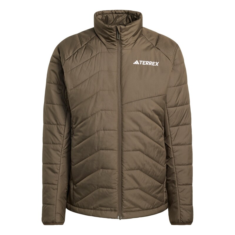 ADIDAS TERREX Outdoorová bunda olivová / bílá