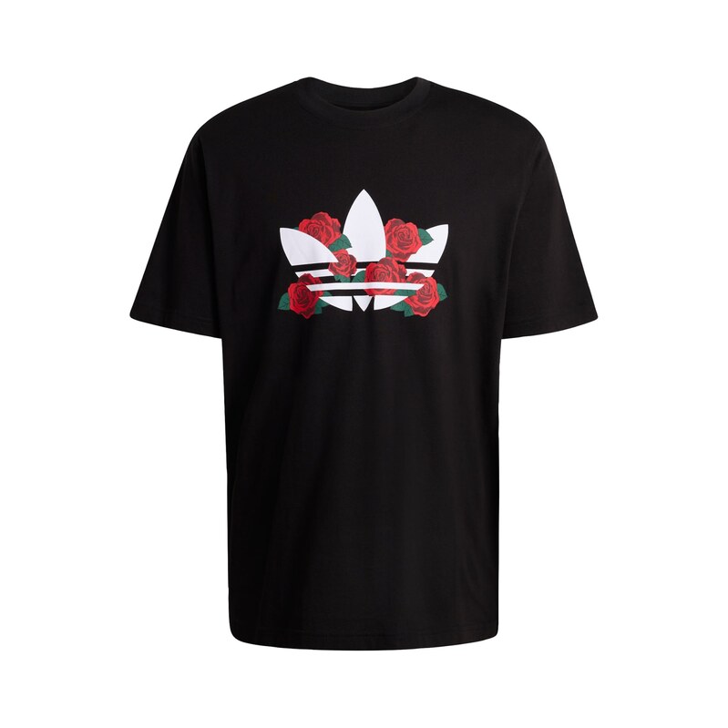 ADIDAS ORIGINALS Tričko Trefoil Series Roses červená / černá /