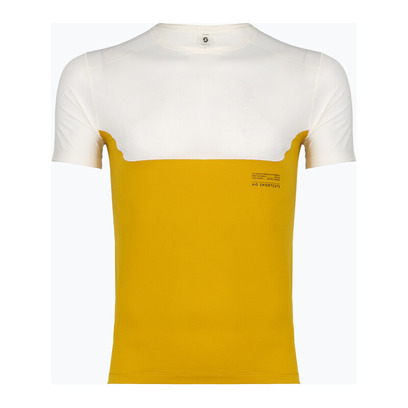 Pánské běžecké tričko SCOTT Endurance Tech white/sundial yellow