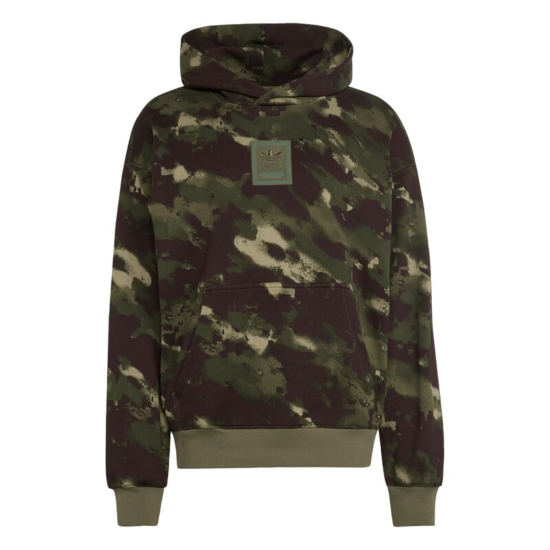 ADIDAS ORIGINALS Mikina béžová / tmavě hnědá / khaki / olivová