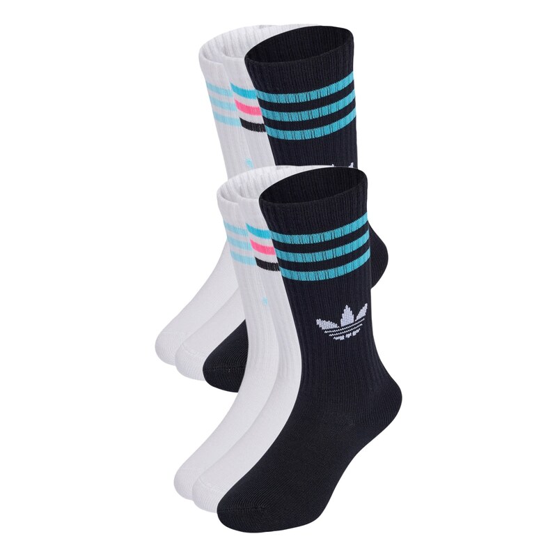 ADIDAS ORIGINALS Ponožky azurová / světle růžová / černá / bílá