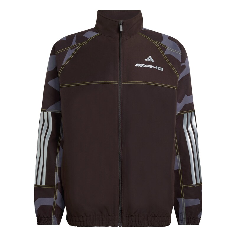ADIDAS PERFORMANCE Sportovní bunda AMG čokoládová / žlutá /