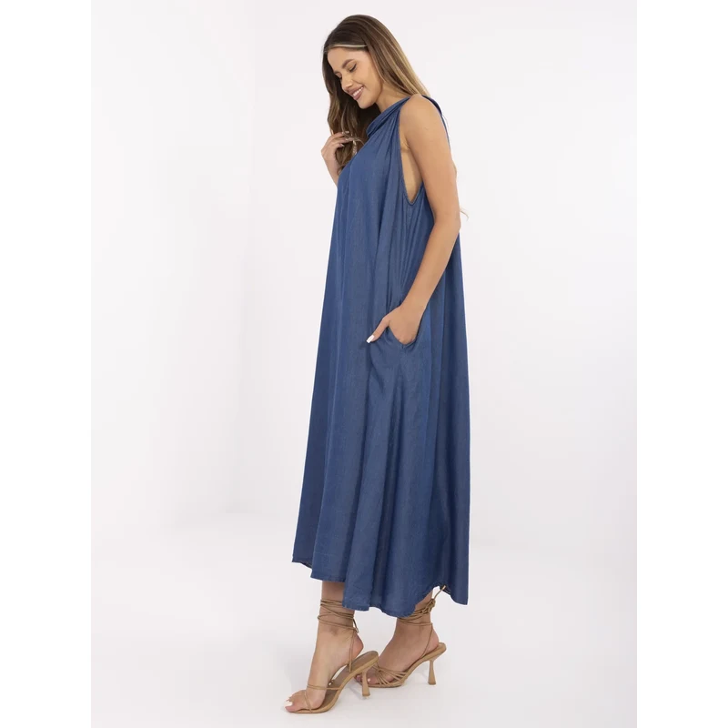 Italy Moda Dress-DHJ-SK-A7969.89-dark blue