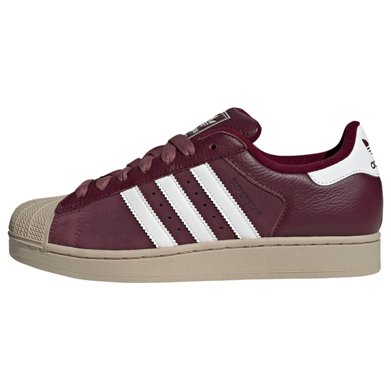 ADIDAS ORIGINALS Tenisky Superstar II béžová / vínově červená /