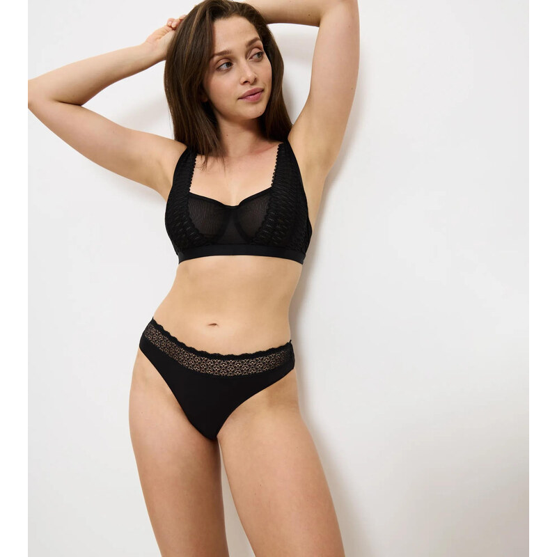 FEEL OF MODAL – 2× tanga s vysokým pasem, beze švů Triumph