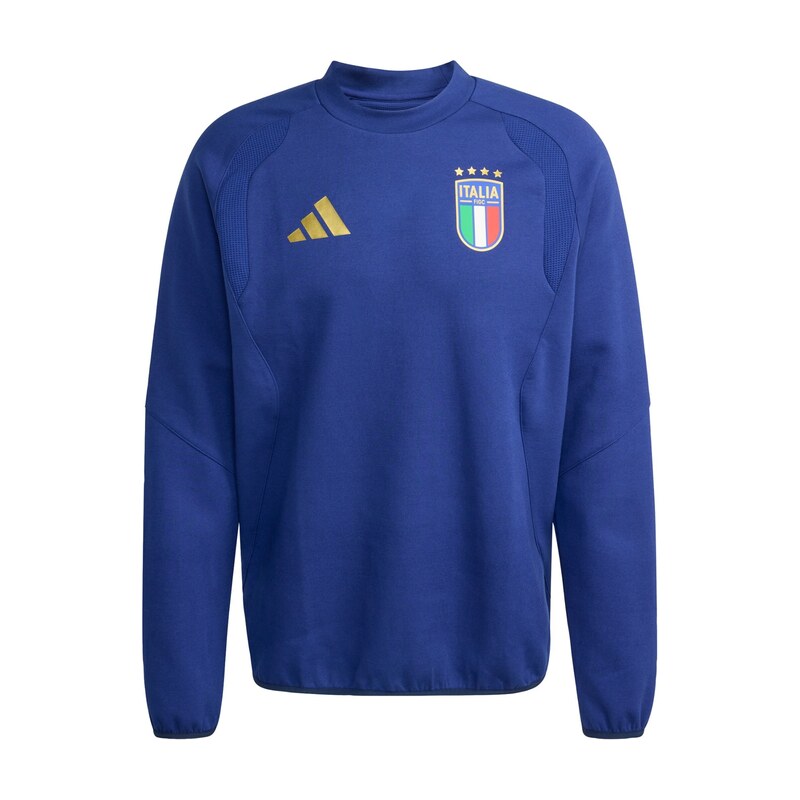 ADIDAS PERFORMANCE Mikina Italy Tiro Travel Crew modrá / žlutá /