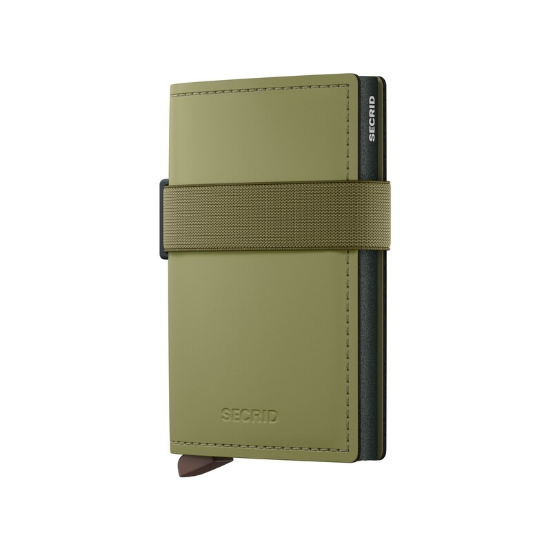 Kožená peněženka SECRID Bandwallet Matte Leaf-Khaki zelená