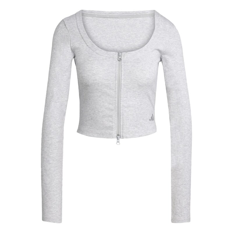 ADIDAS SPORTSWEAR Sportovní kardigan Seasonal Essentials šedá