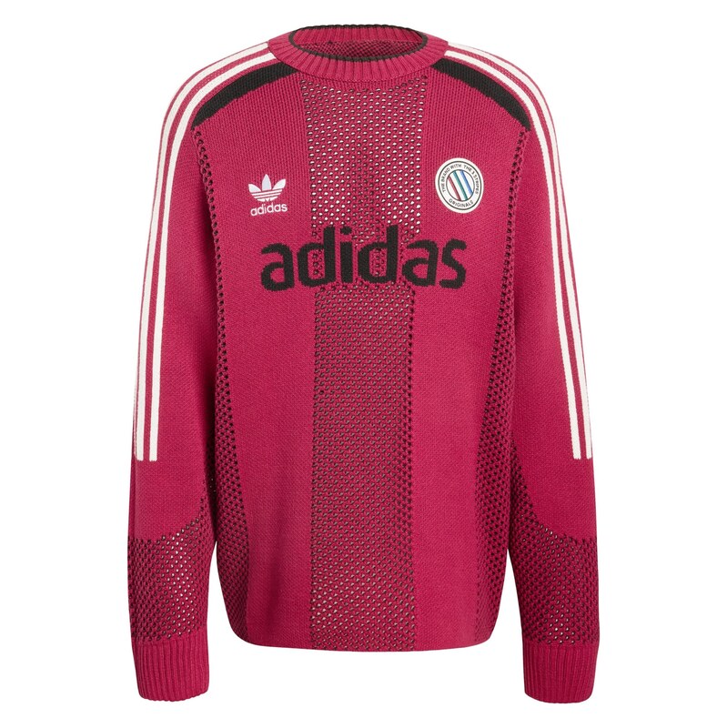 ADIDAS ORIGINALS Svetr Adicolor Blokecore burgundská červeň /