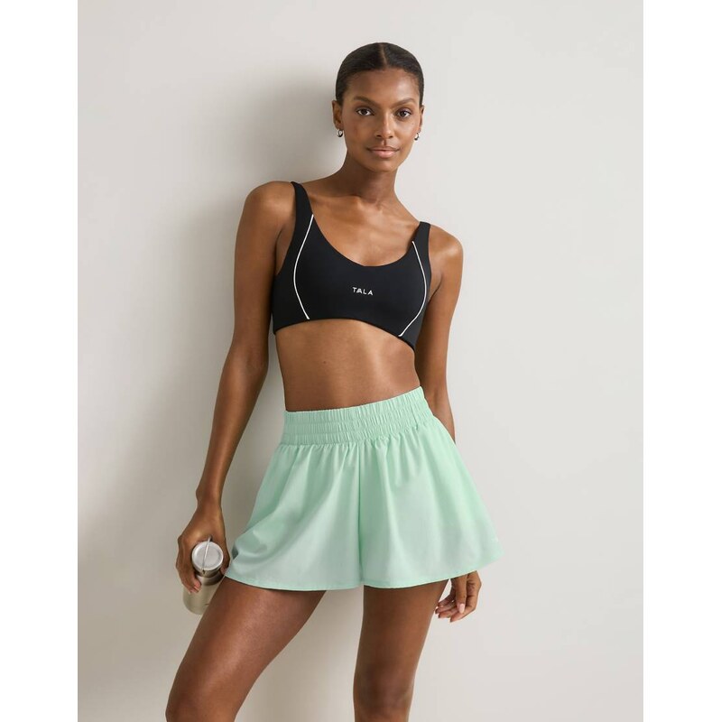 TALA SkinLuxe floaty shorts in soft mint-Green