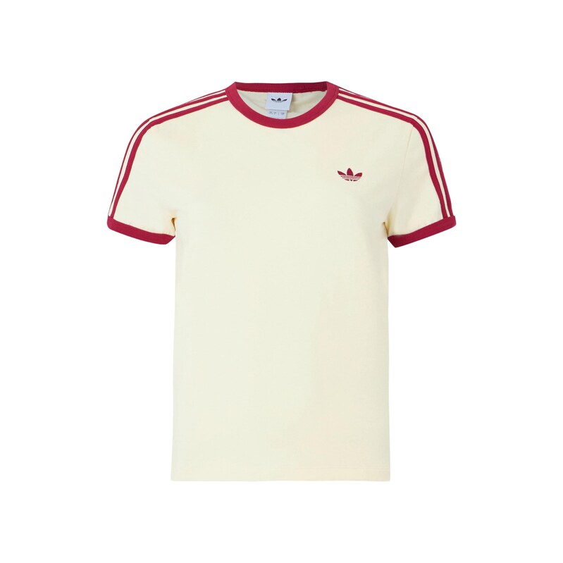ADIDAS ORIGINALS Tričko slonová kost / krvavě červená