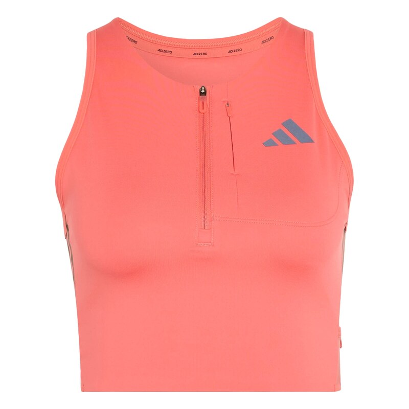 ADIDAS PERFORMANCE Sportovní top Adizero šedá / purpurová