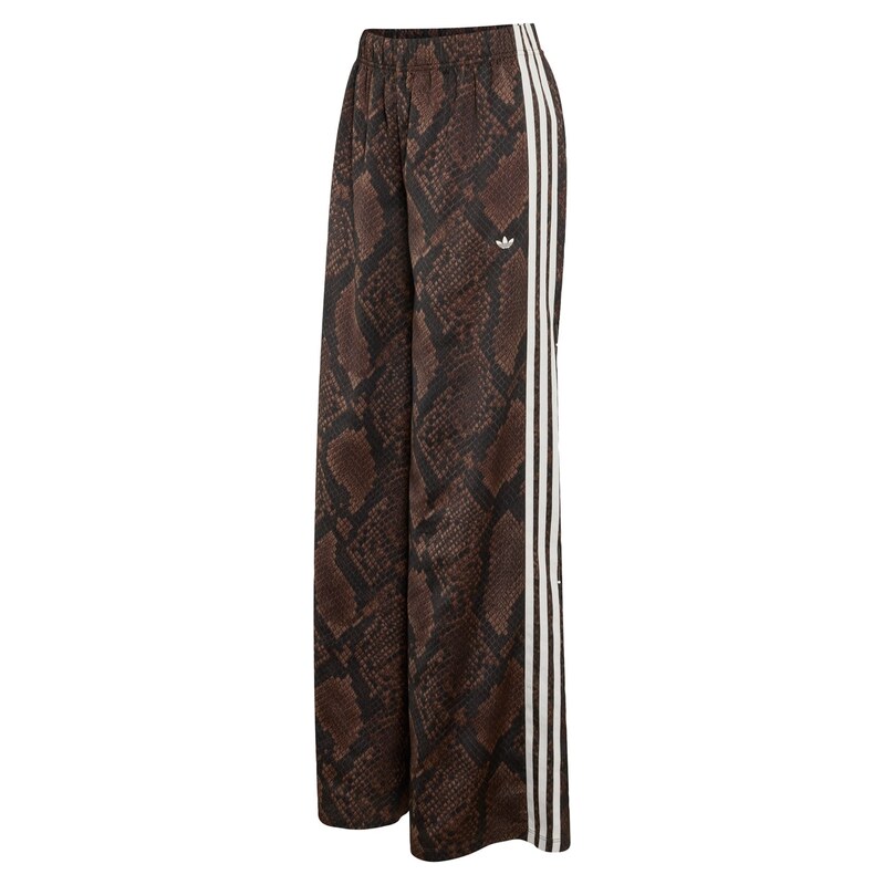 ADIDAS ORIGINALS Kalhoty tmavě hnědá / černá / bílá