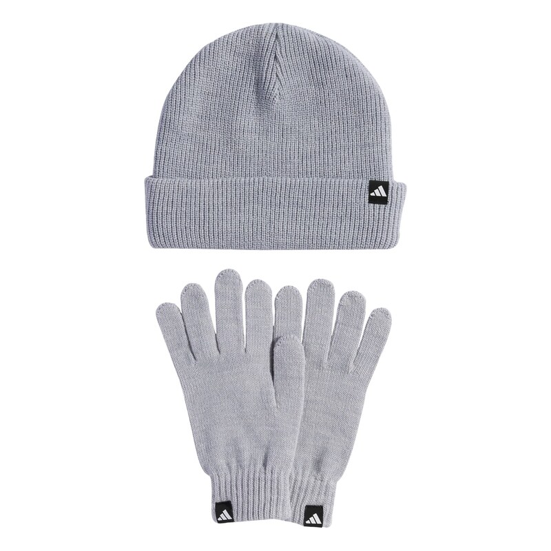 ADIDAS PERFORMANCE Sportovní čepice Glove + Beanie šedá