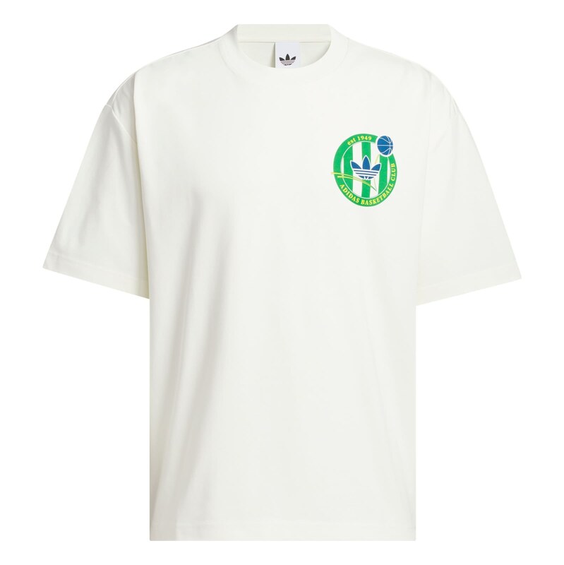 ADIDAS ORIGINALS Tričko Basketball modrá / žlutá / světle zelená