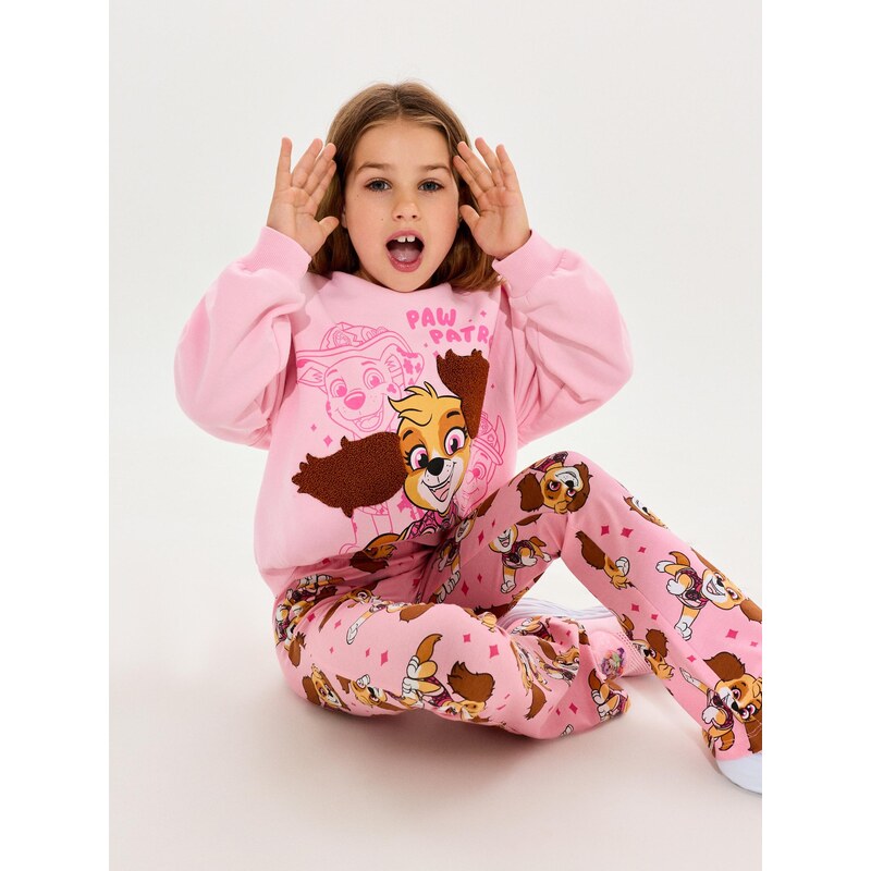 Sinsay - Bavlněná mikina crewneck s 3D aplikací PAW Patrol -