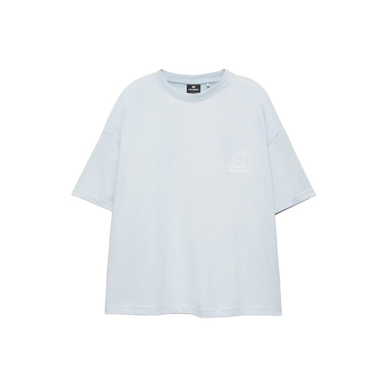 Pull&Bear Tričko světlemodrá / žlutá / šedá / bílá