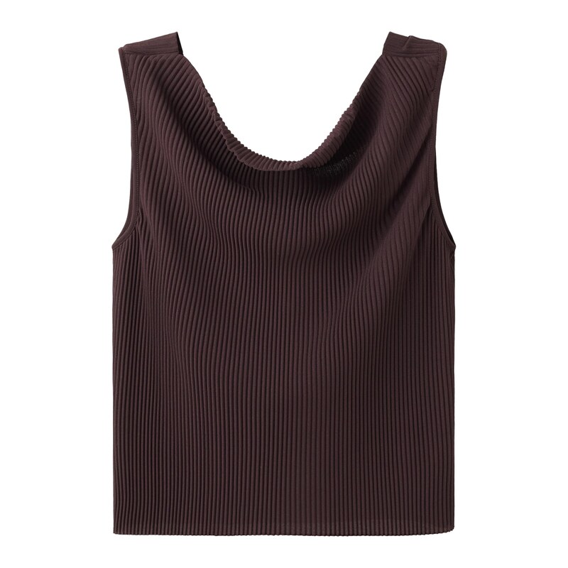 MANGO Top GEMMA tmavě hnědá