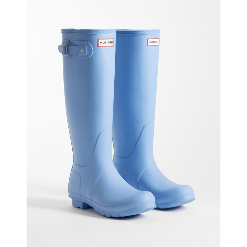 Hunter Original tall wellington boot in pale blue