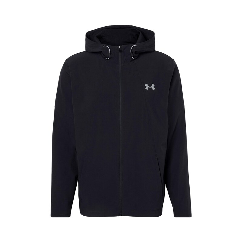 UNDER ARMOUR Sportovní bunda Tech Utility černá / bílá