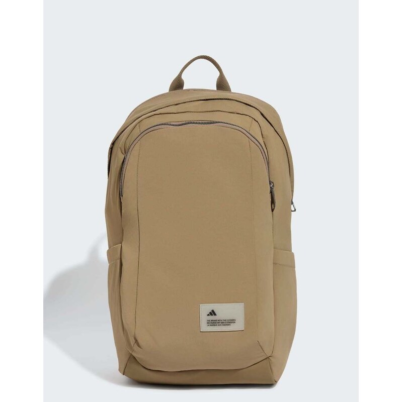 adidas performance City tech backpack in khaki six-Green