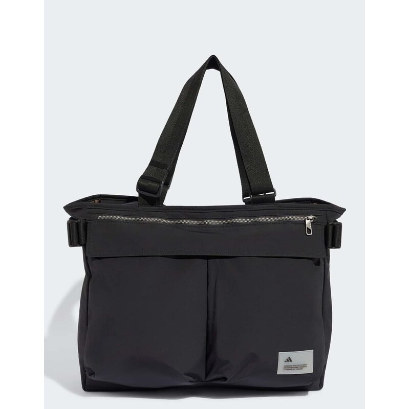 adidas performance City tech tote bag in black