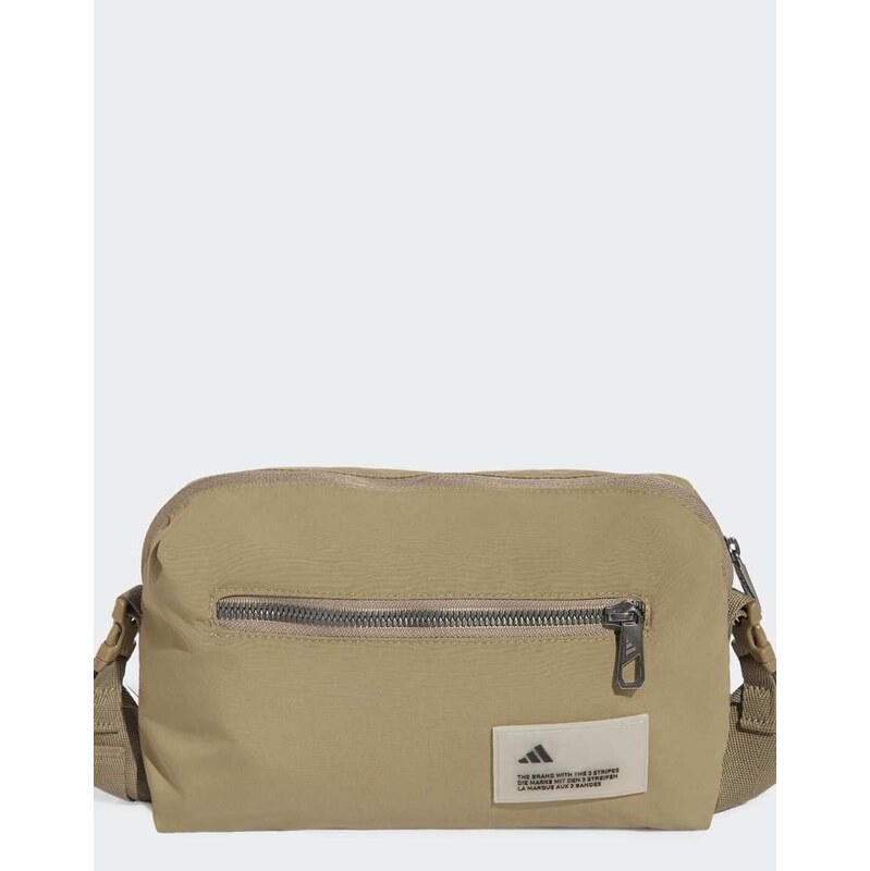 adidas performance City tech crossbody bag in khaki six-Green