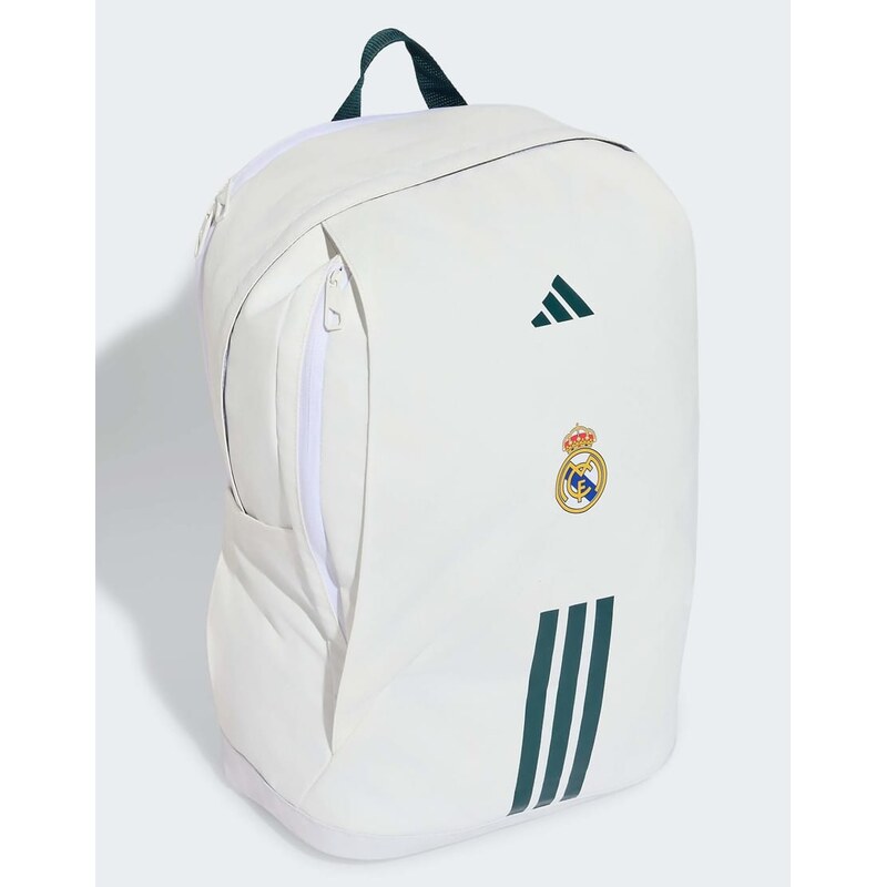 adidas performance Real madrid home backpack in white / aurora
