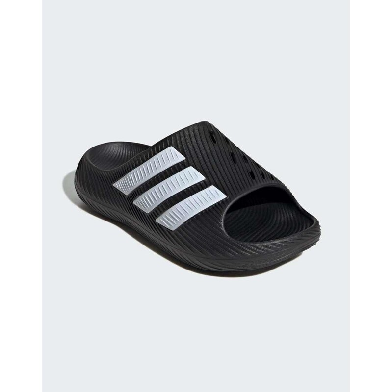 adidas performance Purechill slides in core black / cloud white