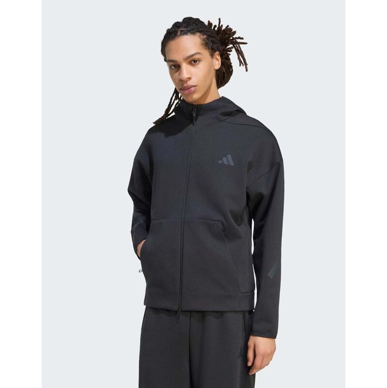 adidas performance Adidas z.n.e. full zip track top in black