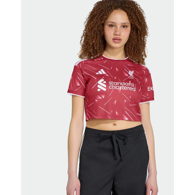 adidas performance Liverpool fc 26/27 home jersey crop top in
