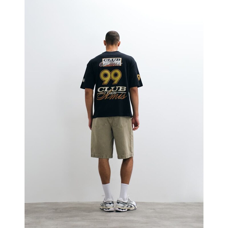 ASOS DESIGN oversized t-shirt with street graphic in black