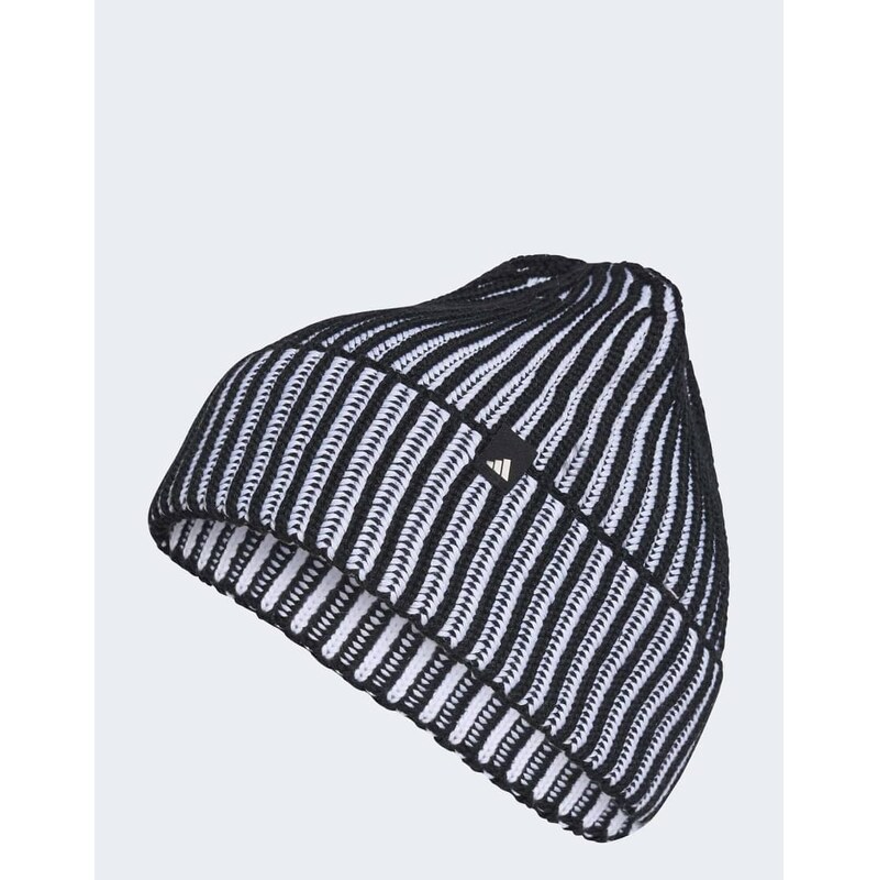 adidas performance Effect beanie in black / white / white