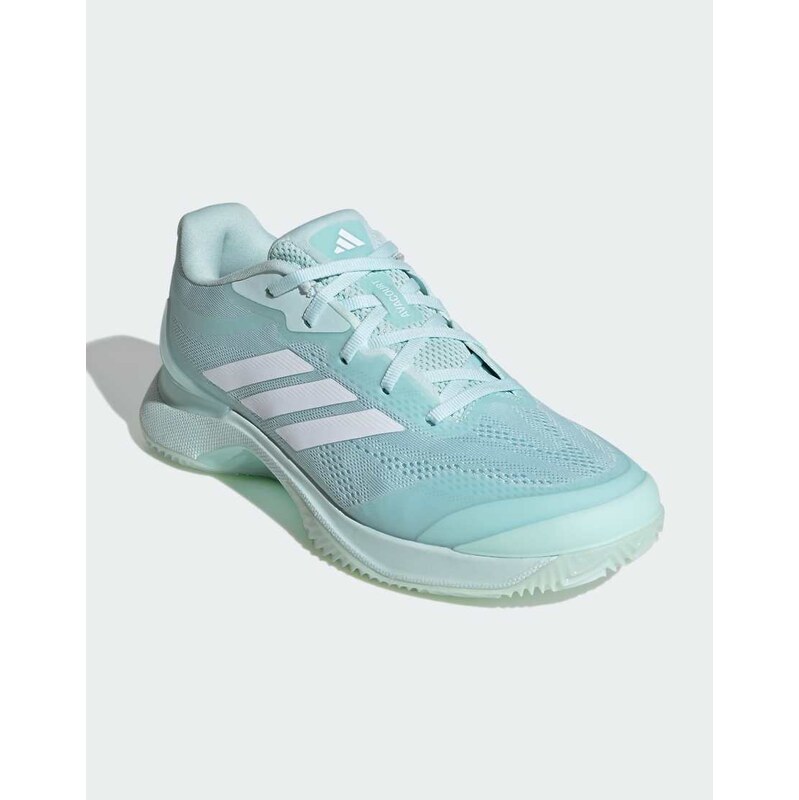 adidas performance Avacourt 3 clay tennis shoes in halo mint /