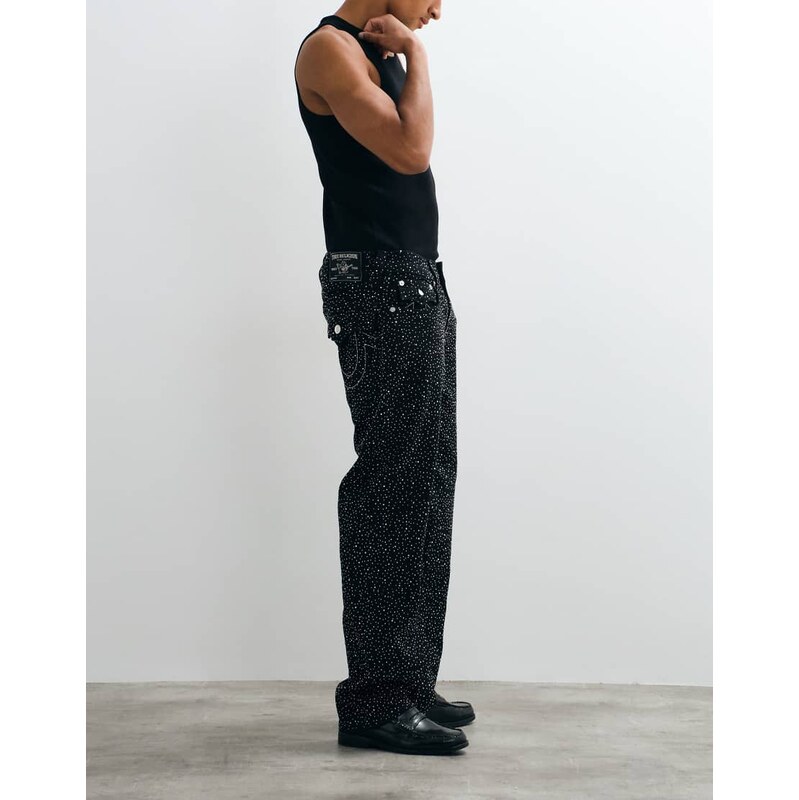 True Religion crystal bobby baggy fit big T flap pocket denim