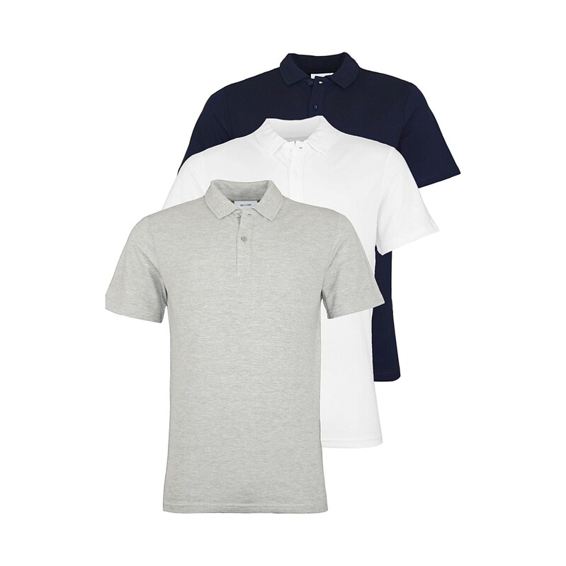 Only & Sons Tričko Gordon námořnická modř / šedá / bílá