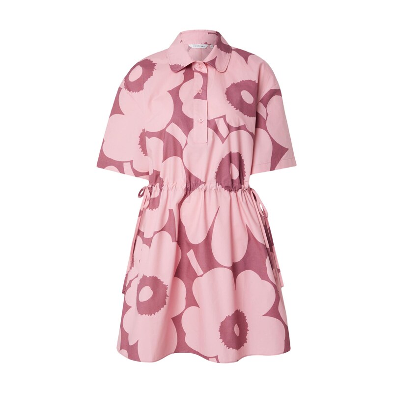 Marimekko Košilové šaty KATKELMA UNIKKO růže / tmavě růžová
