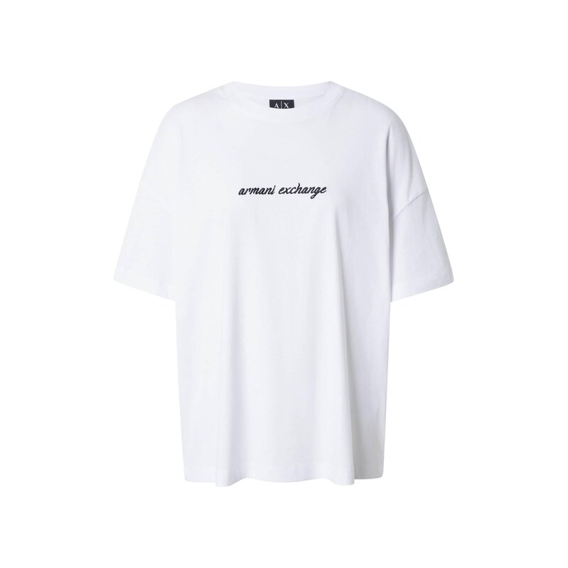 ARMANI EXCHANGE Tričko černá / bílá