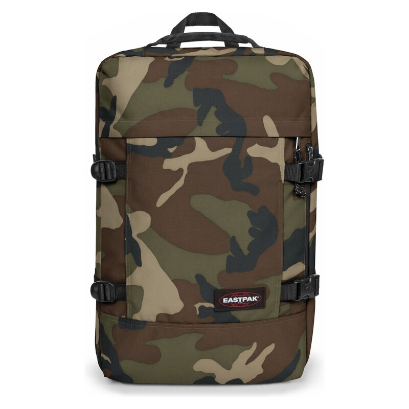 EASTPAK Taška Weekender Travelpack béžová / tmavě modrá / khaki