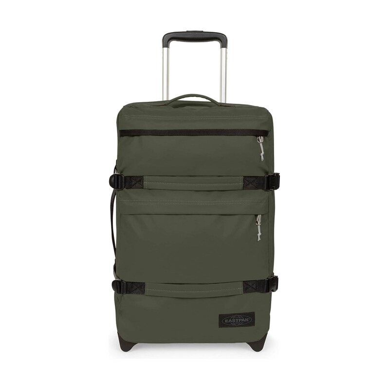 EASTPAK Kufr na kolečkách Transitr tmavě zelená / černá