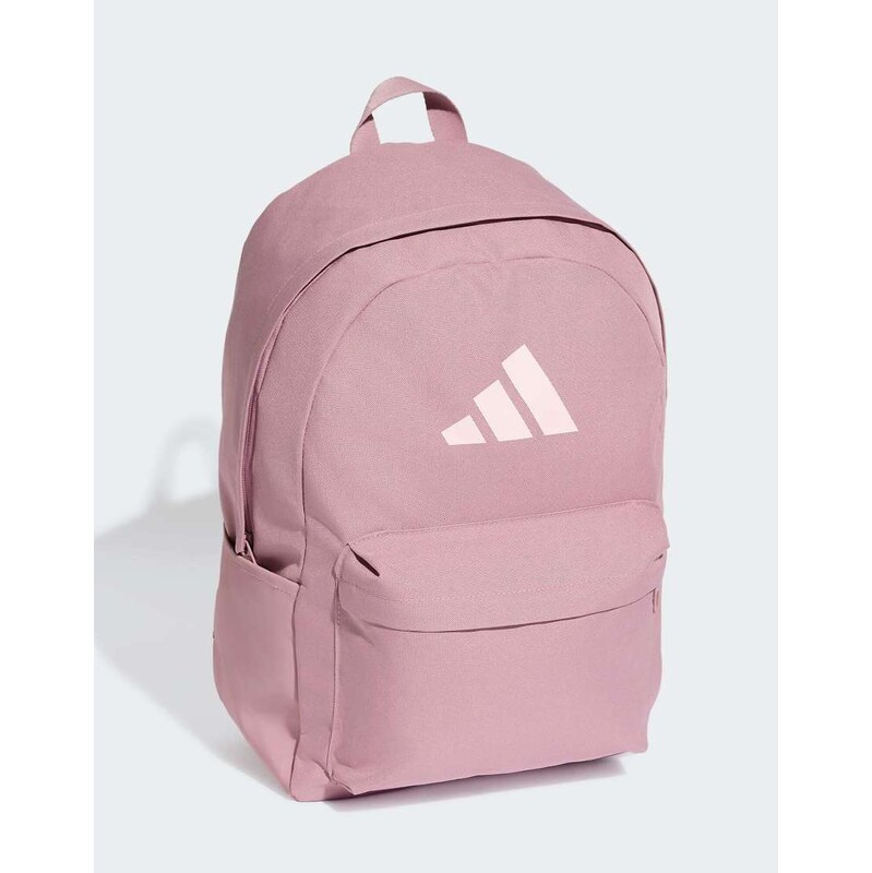 adidas performance Classic 3 bar logo backpack in magic mauve /