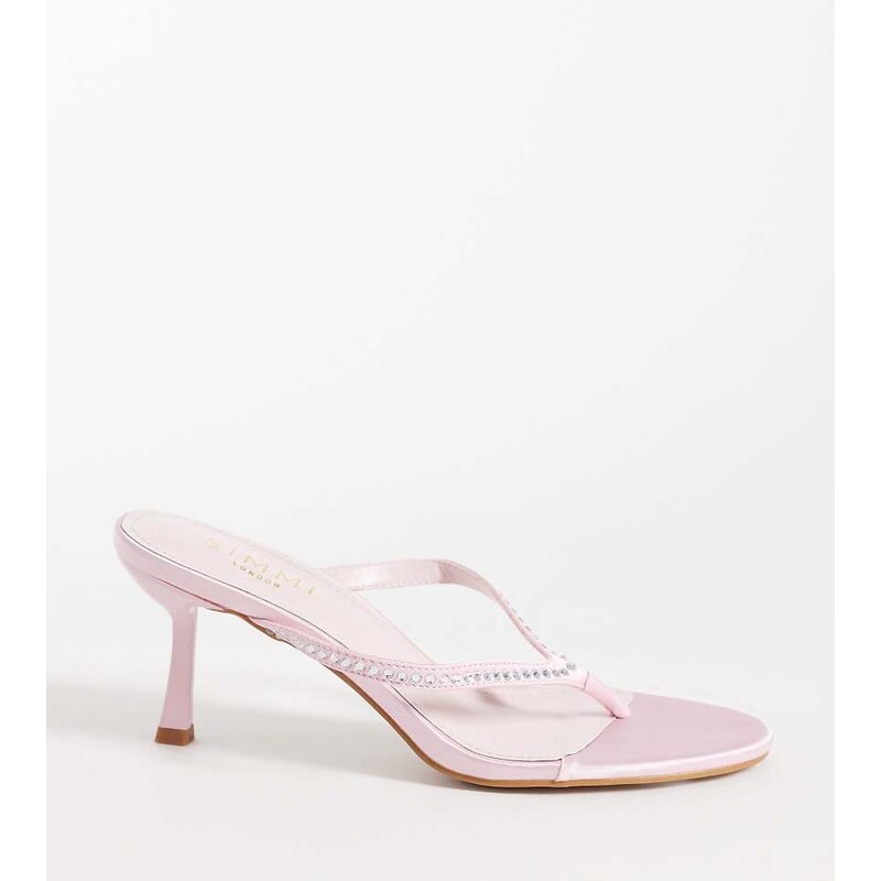 Simmi Wide Fit Simmi London Iris Wide Fit heeled toe post