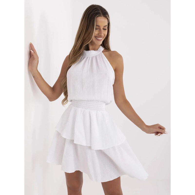Šaty MI SK 92166.71P bílé - Fprice